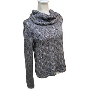 Alice + Olivia Gray Cowl Neck Sweater